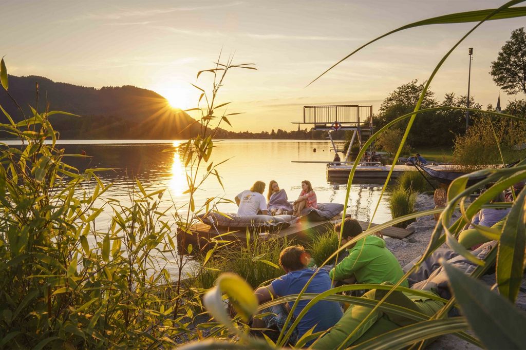 Sonnenuntergang - Abends am Strandbad am  Schliersee... Das Leben ist wonderful. - © Dietmar Denger, Alpenregion Tegernsee-Schliersee